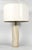 1960s Gold Calacatta Italian Marble Cylindrical Table Lamp by Nessen Lamps Inc. For Sale - Image 12 of 12