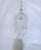 Parachute chandelier with hand cut dome, octagon chain, plain chain and 30% leaded plug crystals. It has a Edison base...
