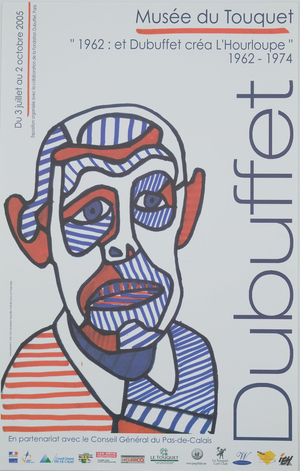 Self-Portrait Poster attributed to Jean Dubuffet, 2005