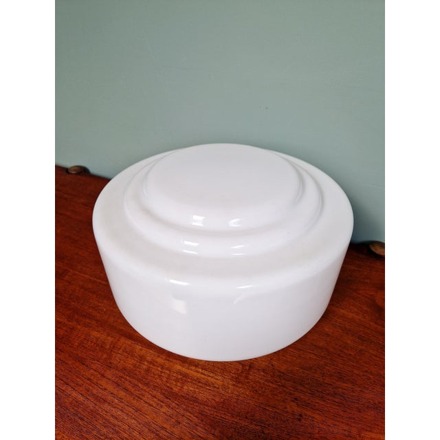 Large Art Deco Phililite Series Ceiling Light in White Opaline Glass from Philips, 1930s For Sale - Image 10 of 14