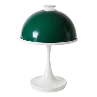 Mushroom-Shaped Table Lamp in Green Methacrylate by Lyma, 1960s For Sale