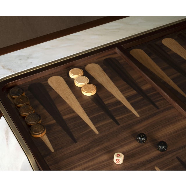 Holland Backgammon Table by Wood Tailors Club For Sale - Image 4 of 8
