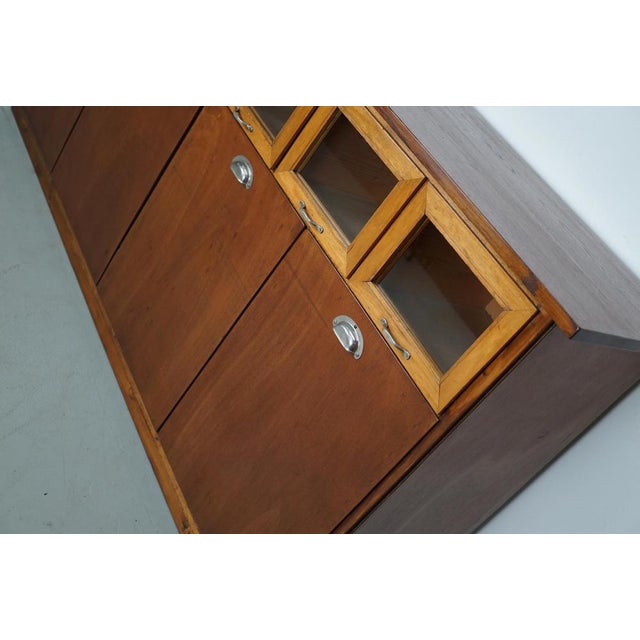 Vintage Dutch Beech and Oak Haberdashery Cabinet, 1950s For Sale - Image 15 of 17