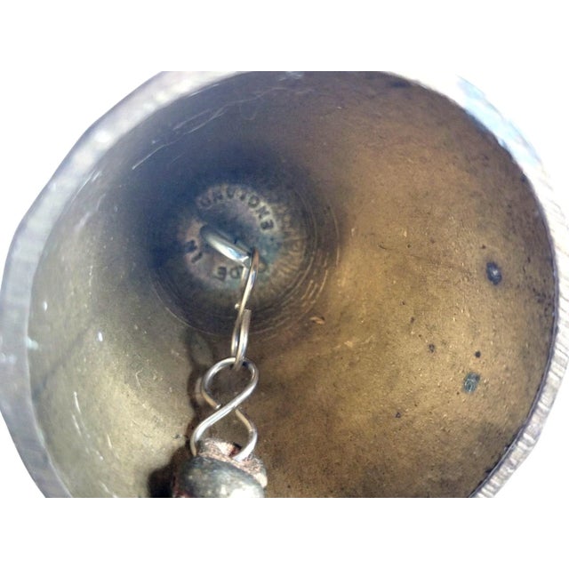 Antique Bronze Brass Maiden Victorian Lady Bell England Figural Tea Bell For Sale In Indianapolis - Image 6 of 9