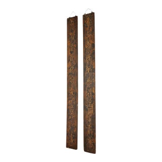 Antique Chinese Sign Panels - a Pair For Sale