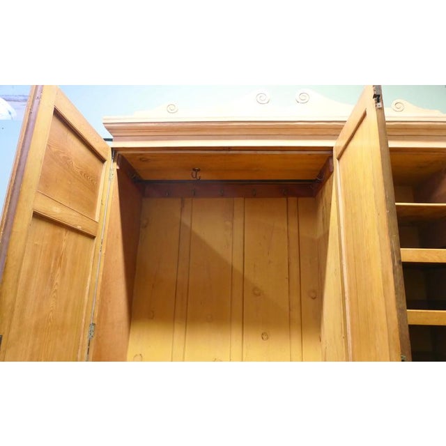 Victorian Arts & Crafts Ash Triple Wardrobe, 1880 For Sale - Image 4 of 8