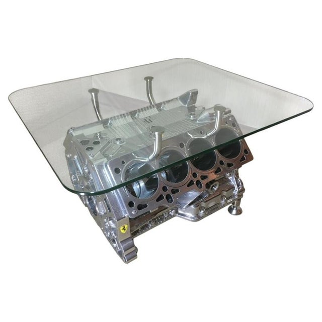 2000 - 2009 Ferrari V8 Engine Block Coffee Table For Sale - Image 5 of 11