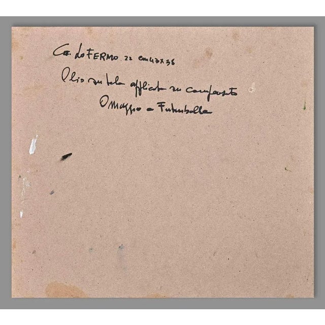 Giorgio Lo Fermo, Homage to Futurballa, Original Oil on Canvas, 2022 For Sale - Image 3 of 4