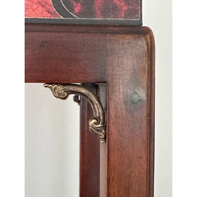 2000 - 2009 Theodore Alexander Georgian Style Decoupaged Mahogany Cellarette Box on Stand For Sale - Image 5 of 11