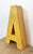 Large Vintage Yellow Iron Facade Letter A, 1960s For Sale - Image 4 of 11