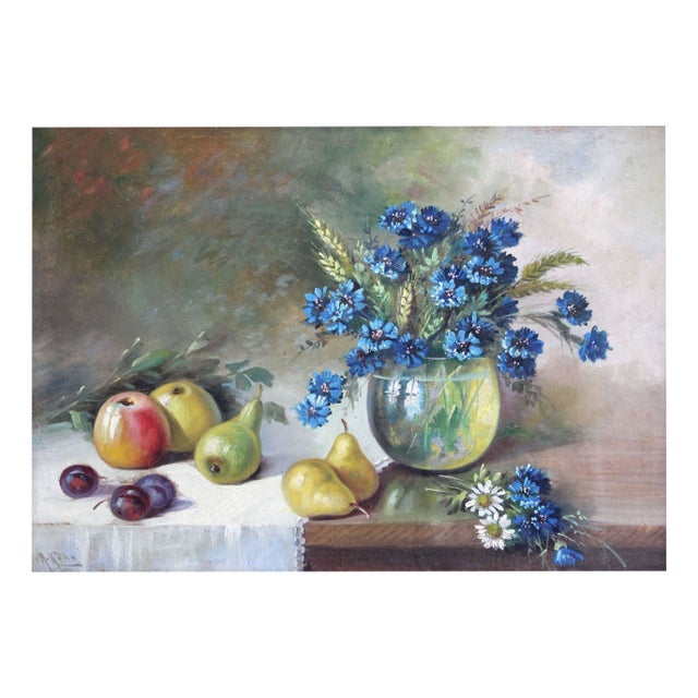 A, Kins, Still Life, 1920s-1930s, Oil on Canvas For Sale