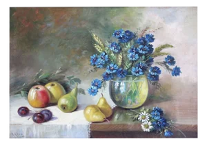 A, Kins, Still Life, 1920s-1930s, Oil on Canvas