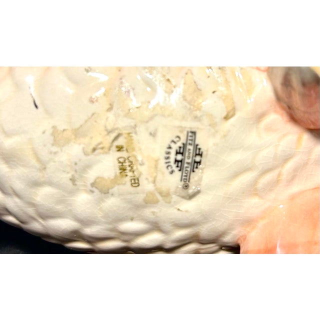 Ceramic Mid Century Modern Fitz and Floyd Koi Fish Ceramic Planter Vase For Sale - Image 7 of 7