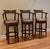 Handsome set of bar stools made by the Alder & Co in Bakersfield, CA