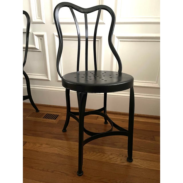 1910s Early 1900s Bistro Chairs - Set of 4 Attributed to Toledo Metal Furniture Co. For Sale - Image 5 of 12