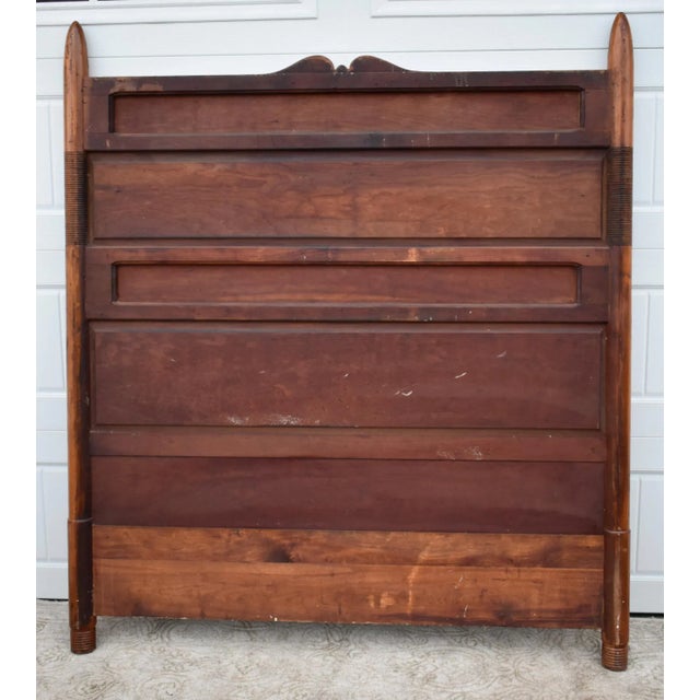 Antique Victorian Cottage Style Full Size High Back Headboard For Sale - Image 12 of 12