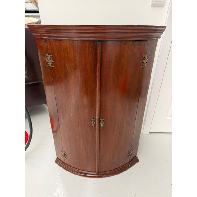 Antique Mahogany Corner Cupboard For Sale - Image 6 of 6