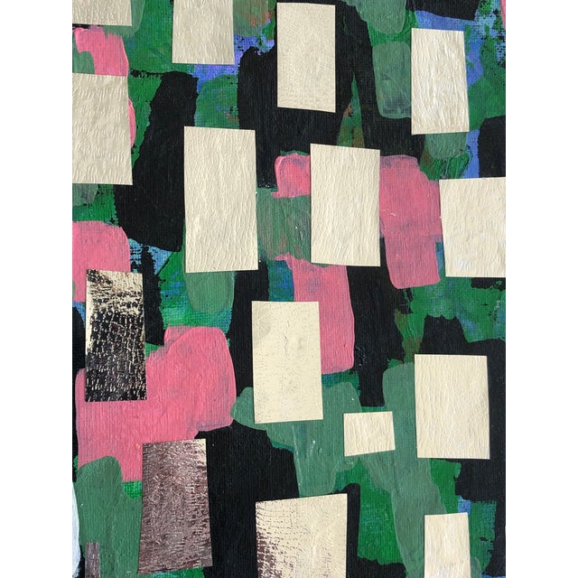 Contemporary Small Abstract Mixed Media Painting by CL Auker For Sale - Image 4 of 6