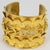 Contemporary Mercedes Robirosa Gilded Cuff Bracelet With Carving For Sale - Image 3 of 8