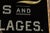 Wood 1920s Sanford's Inks and Mucilages Glass Sign For Sale - Image 7 of 7