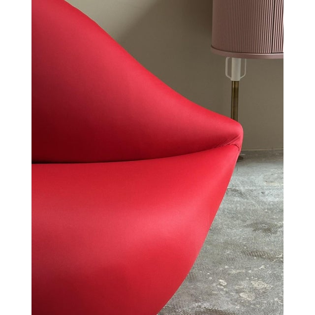 Mid-Century Modern Bocca Sofa in Red Fabric by Studio 65 for Gufram, 1986 For Sale - Image 3 of 7