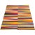 This remarkable contemporary Scandinavian Style Kilim area rug features a dramatic pop of electrifying colors in a...