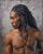 Reflection by Dave Seeley | Oil on canvas on panel Portrait of a man with dreadlocks. For Sale
