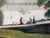 19th Century English Victorian Exquisite Gouache Landscape Painting of Park Setting For Sale - Image 13 of 18