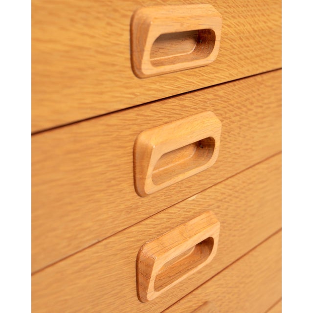 Swedish Oak Chest of Drawers from Hylte, 1960s For Sale - Image 6 of 11