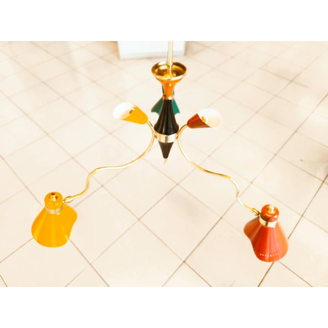 Pendant with Adjustable Multicolor Domes For Sale - Image 4 of 18