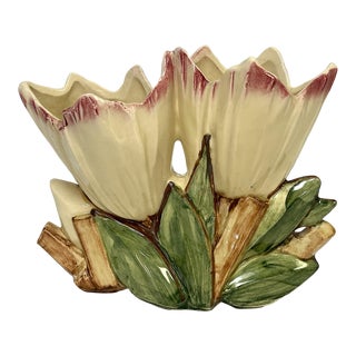 1940's McCoy Pottery Tulip Vase, Marked For Sale