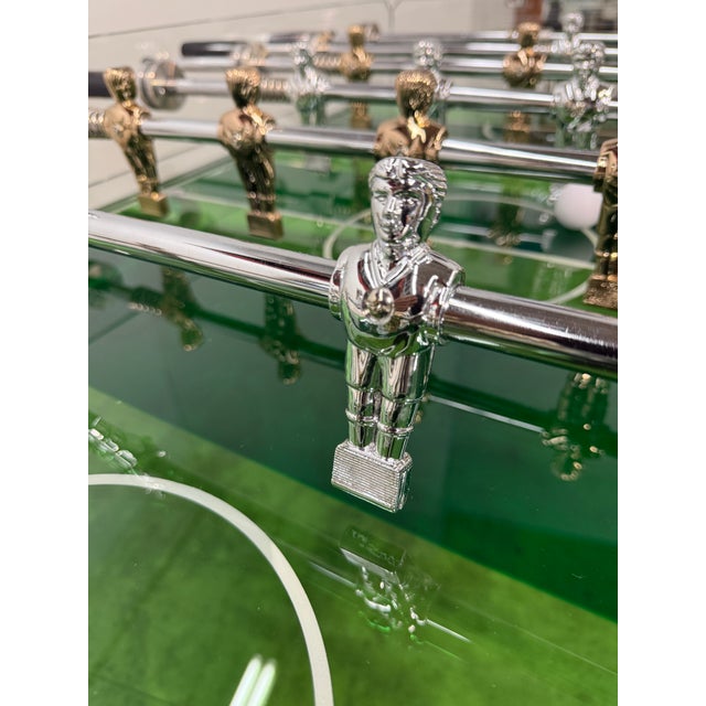 Sculptural and architectural, this vintage foosball table embodies the refined experimental spirit of Italian design from...