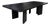 Custom Made Mid-Century Modern Solid Oak Ebonized Dining Table For Sale
