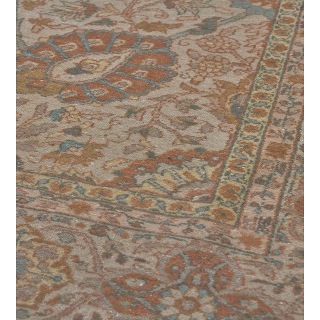 Ivory Mansour Tabriz Rug - 6'6" X 8'10" For Sale - Image 8 of 11