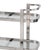 Traditional Regina Andrew Carter Polished Stainless Steel Bar Cart For Sale - Image 3 of 7