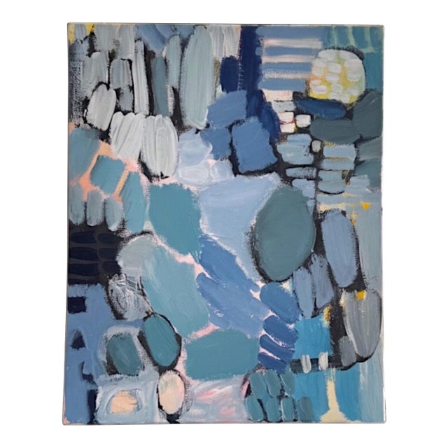 Original Acrylic Lee Hafer Abstract Painting on Canvas, 21st Century For Sale