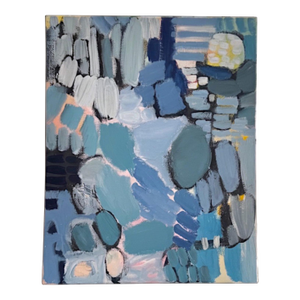 Original Acrylic Lee Hafer Abstract Painting on Canvas, 21st Century