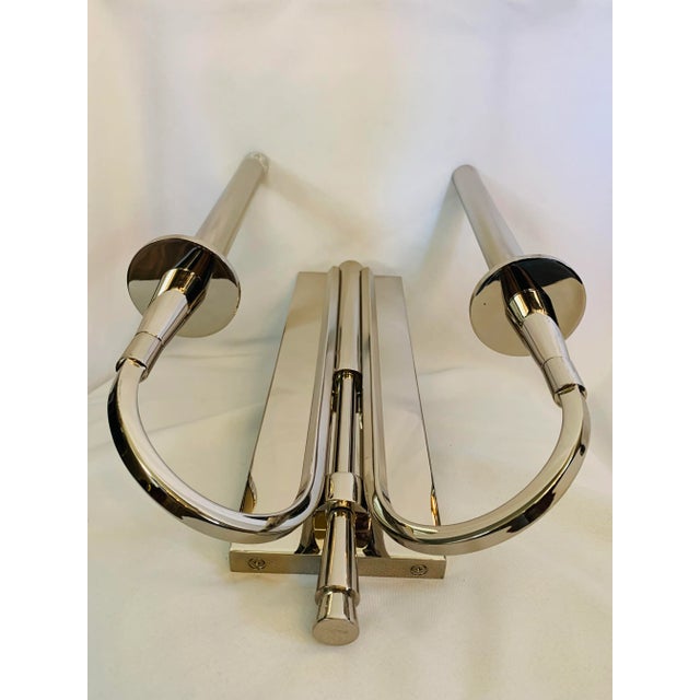 Contemporary The Foundry Showroom Contemporary Nickel Finish Wall Sconce For Sale - Image 3 of 13