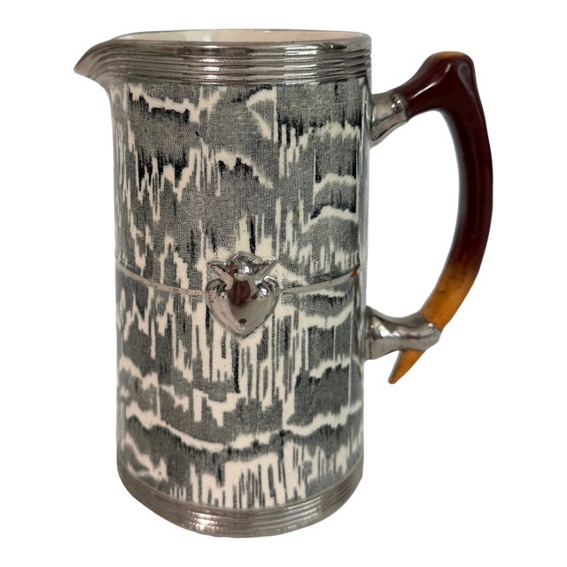 1930s Arthur Wood Silver Shield Pitcher/ Jug For Sale