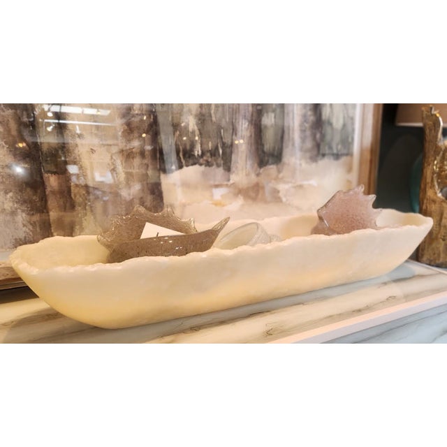 2020s One of a Kind White Stone Trough For Sale - Image 4 of 5