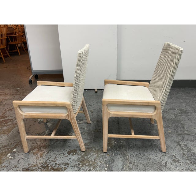 Palecek Palecek Freeman Coastal Armchairs, Pair For Sale - Image 4 of 12