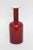 Glass Vintage Red Burgundy Holmegaard Glass Vase With White Case 60's For Sale - Image 7 of 11