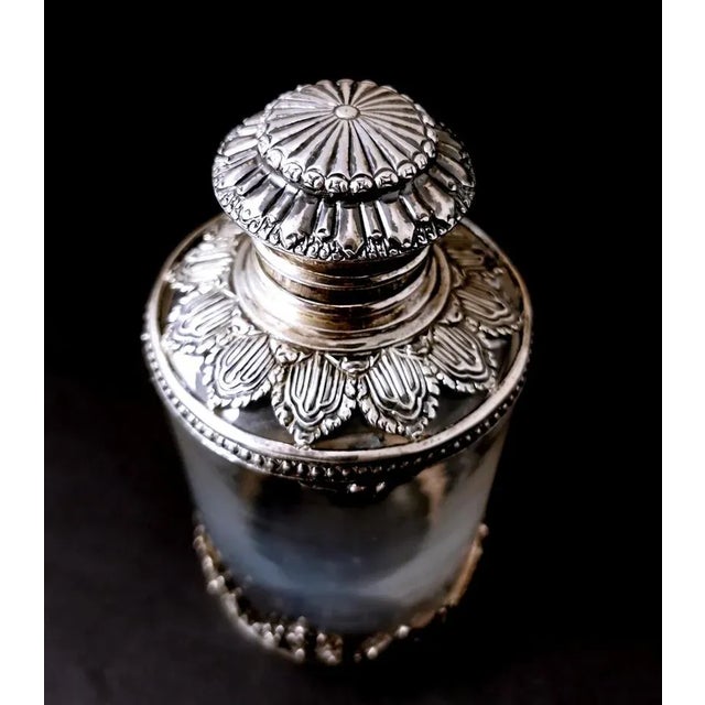 1900 - 1909 Victorian Crystal and Silver Bottle, 1905 For Sale - Image 5 of 13