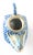 Blue 19th Century Chinese or Japanese Blue and White Polychrome Water Dropper For Sale - Image 8 of 11