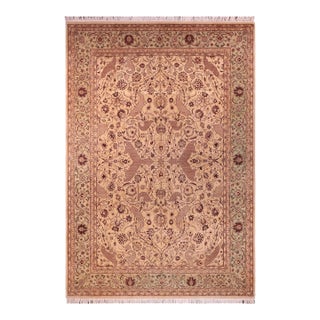 1990's Agra 2 Pak-Persian Gold/Green Wool Rug - 9'2'' X 12'1'' For Sale