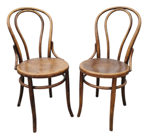 Bentwood Chairs attributed to Thonet (Fischel), 1920s, Set of 2