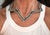 Vintage American Designer Alexis Kirk Clear and Black Rhinestone Star Necklace Choker For Sale - Image 15 of 17