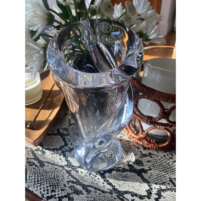 Art Nouveau 1950’s Art Vannes Le Chatel Calla Lily Vase 7” For Sale - Image 3 of 8