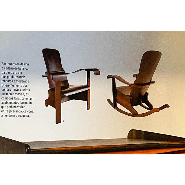 Brazilian Mid-Century Rocking Chair in Bentwood, Moveis Cimo, 1950s - Lot 137 For Sale - Image 9 of 11