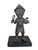 1980s Vintage Benin Bronze Oba King Soldier Nigeria African 6.75 " H For Sale - Image 5 of 6